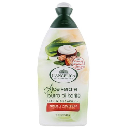 Гель для душу L'angelica all'Aloe Vera e Burro di Karitè 500 мл
